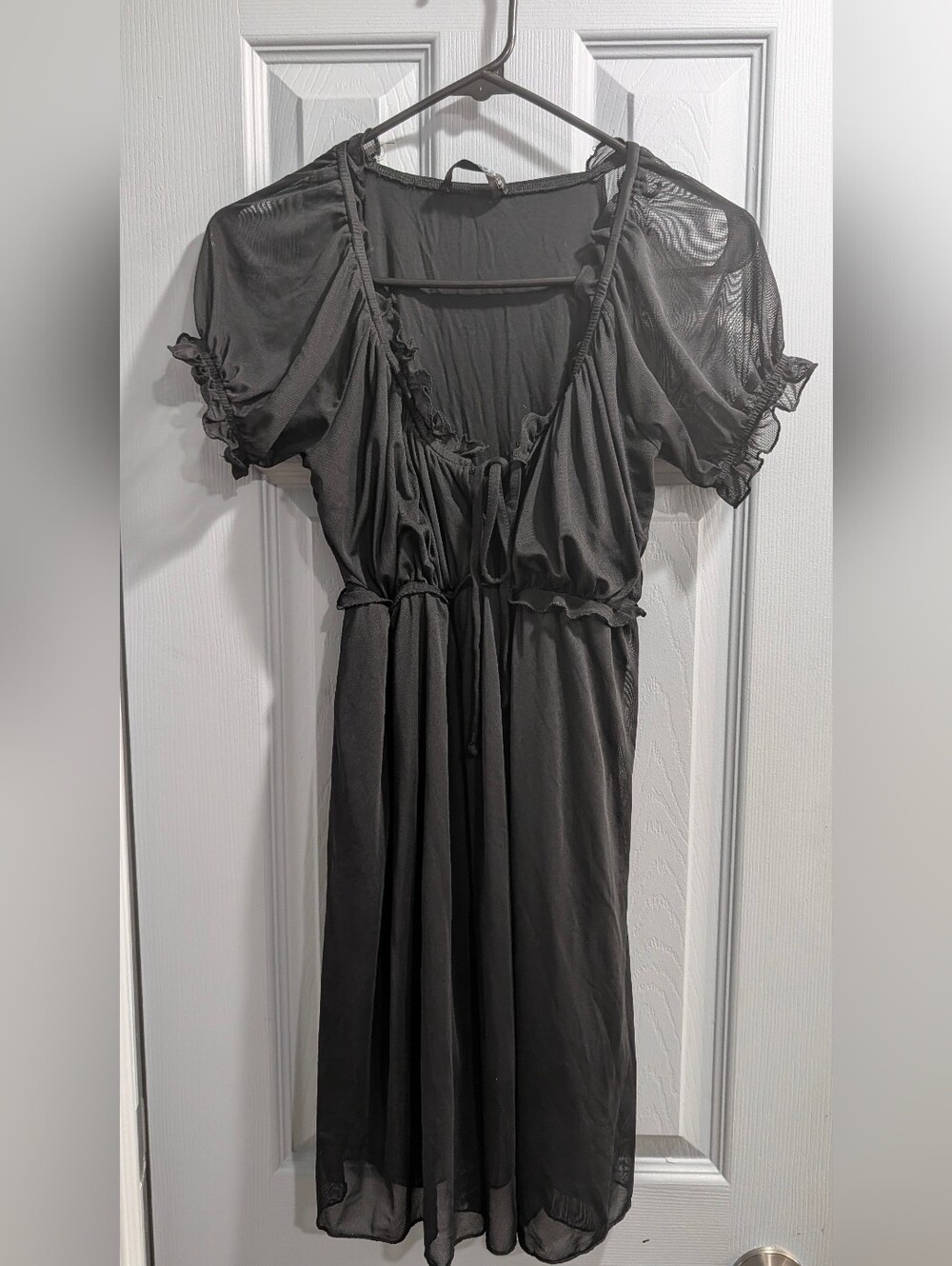 Foxblood Daphne Mesh Dress Black Goth Whimsigoth Fairycore Small